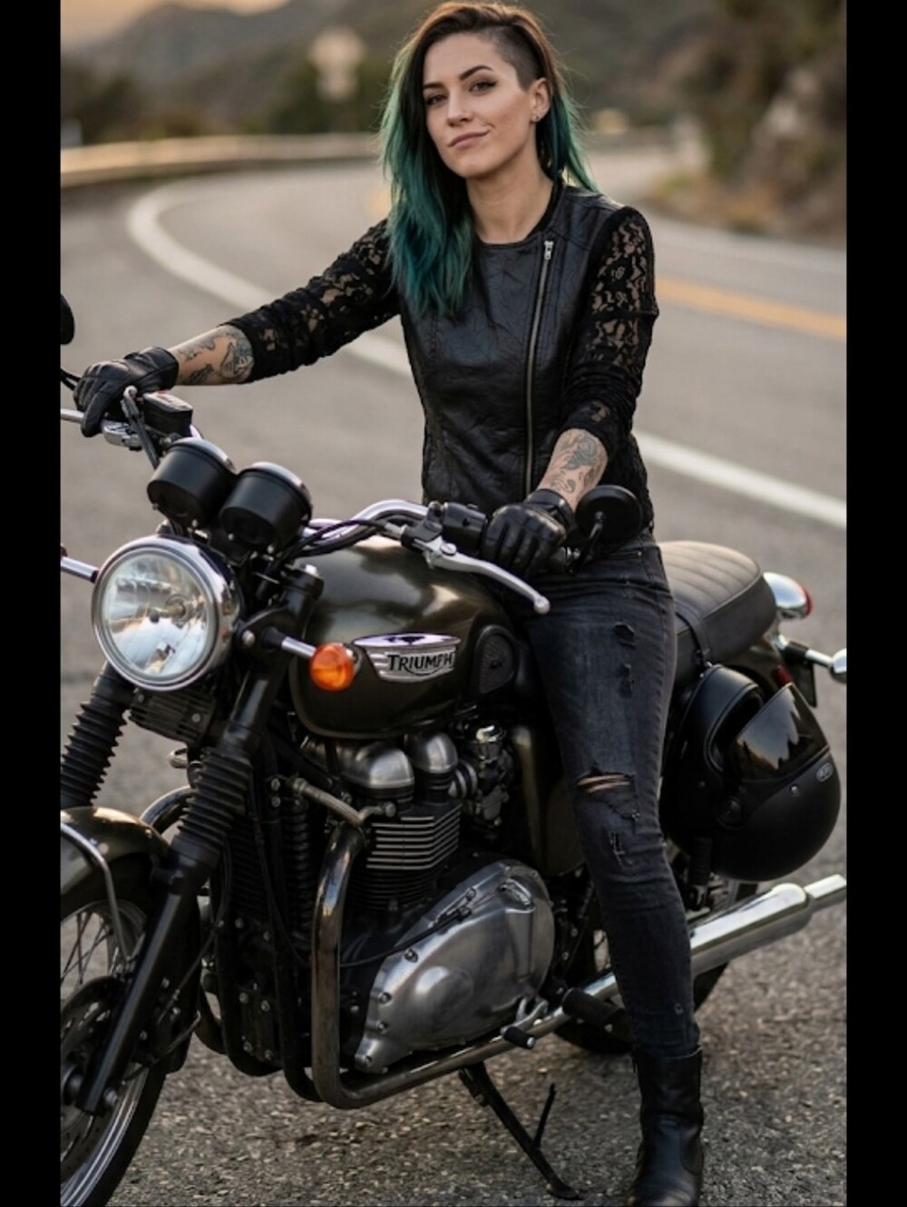 Black vegan leather moto jacket M Jack BB Dakota Biker
